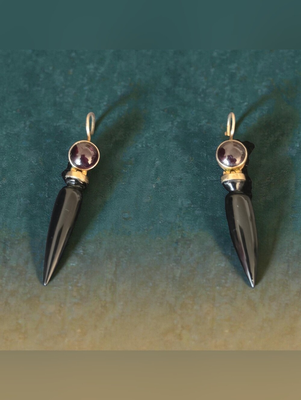 LeslieFanelli 925 Amethyst & onyx